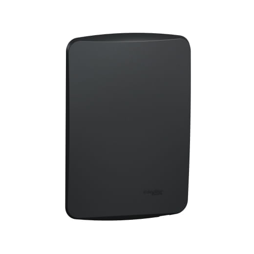 Encontraproduto.com.br - Placa 4X2 Cega Com Suporte Grafite Miluz S3B77101 Schneider