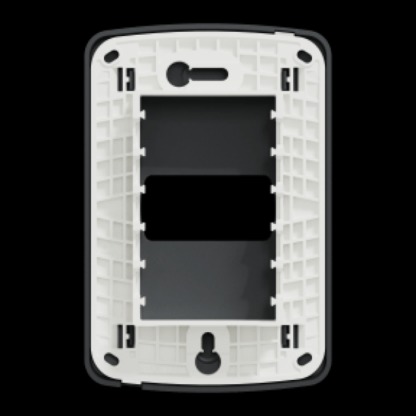 Encontraproduto.com.br - Placa 4X2 Para 1 Módulo Com Suporte Grafite Miluz S3B77111 Schneider