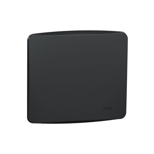 Encontraproduto.com.br - Placa 4X4 Cega Com Suporte Grafite Miluz S3B77401 Schneider