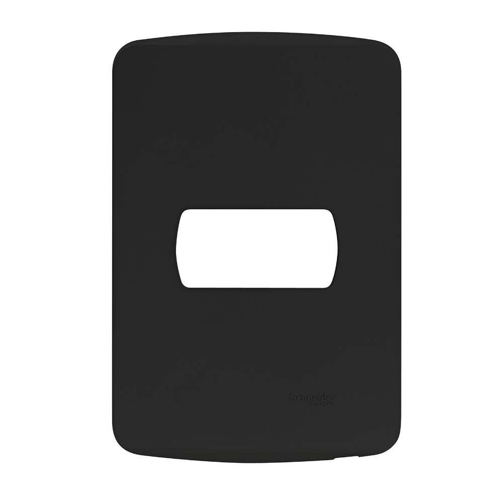 Encontraproduto.com.br - Placa 4X2 Para 1 Módulo Com Suporte Preto Miluz S3B77114 Schneider
