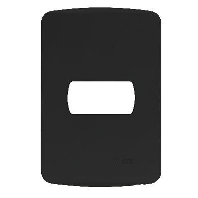 Encontraproduto.com.br - Placa 4X2 Para 1 Módulo Com Suporte Preto Miluz S3B77114 Schneider