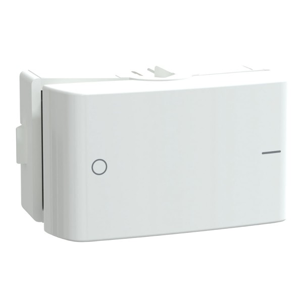 Encontraproduto.com.br - Interruptor Bipolar Simples 10A S400400 Branco Brilhante Lunare Up Schneider