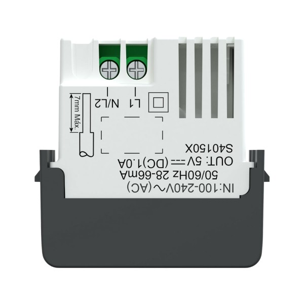 Encontraproduto.com.br - Módulo Carregador Usb-A S401501 Grafite Fosco Lunare Up Schneider
