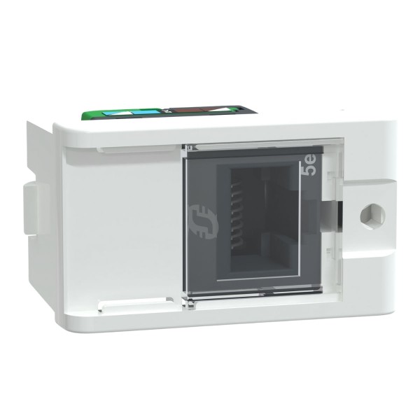 Módulo Tomada Informática Rj45 8 Fios Cat5E S402300 Branco Brilhante Lunare Up Schneider