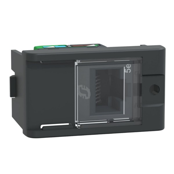Módulo Tomada Informática Rj45 8 Fios Cat5E S402301 Grafite Fosco Lunare Up Schneider
