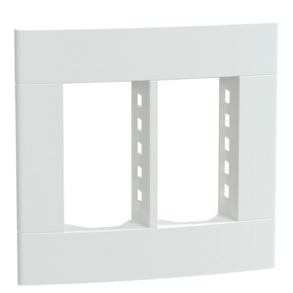 Encontraproduto.com.br - Placa 4X4 Para 3+3 Módulo+Suporte S421467 Branco Fosco Lunare Up Schneider