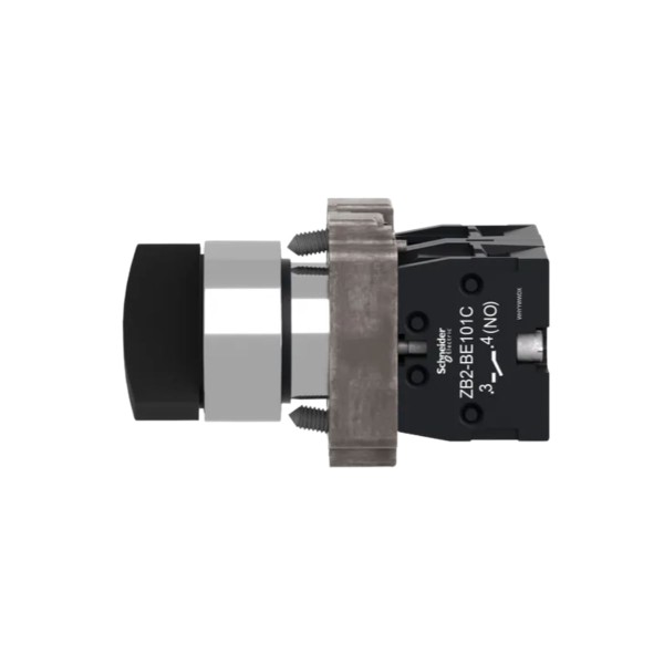 Encontraproduto.com.br - Comutador 2 Posições 22Mm Metálico 1Na+1Nf Manopla Curta Fixa Xb2Bd25C Schneider