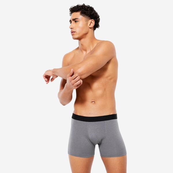 Encontraproduto.com.br - Cueca Boxer Em Algodão Fitness (conjunto Com 3) Domyos