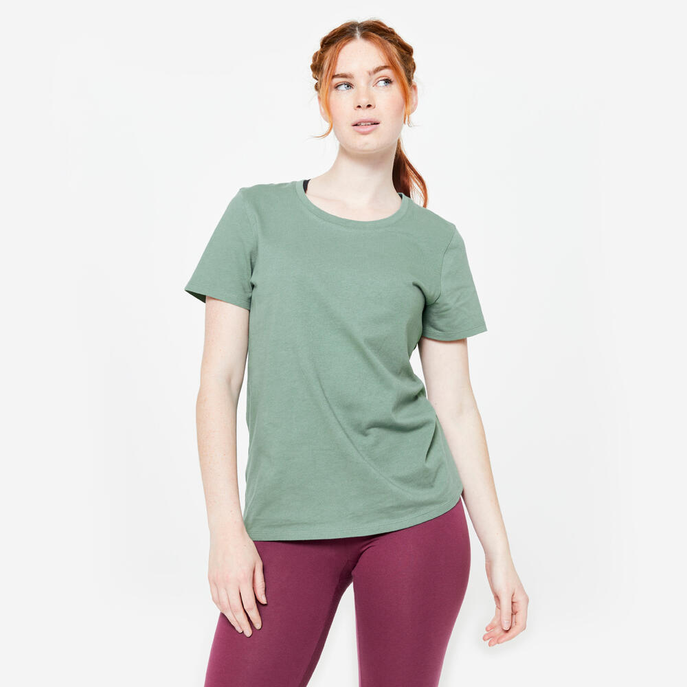 Camiseta Feminina de Ginástica Essentiel Domyos