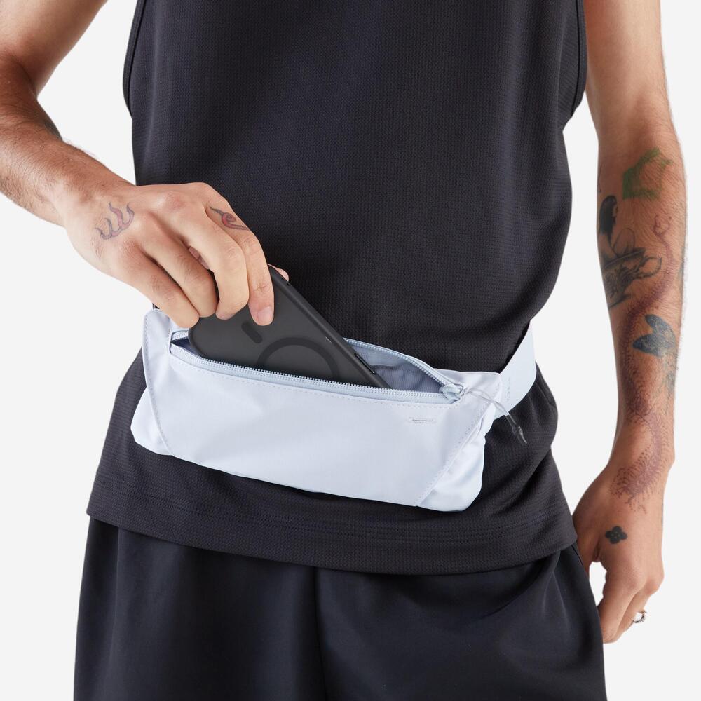 Encontraproduto.com.br - Cinto de Corrida para Celular Kiprun Cinza