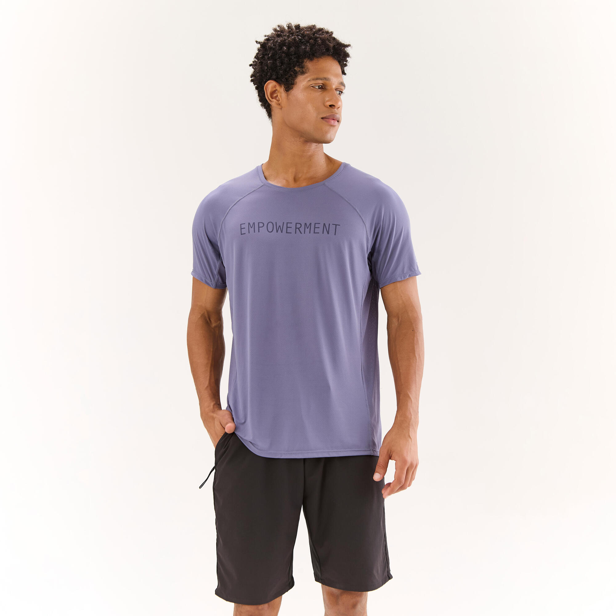 Encontraproduto.com.br - Camiseta Masculina de Treino Performance 510 Domyos Roxo