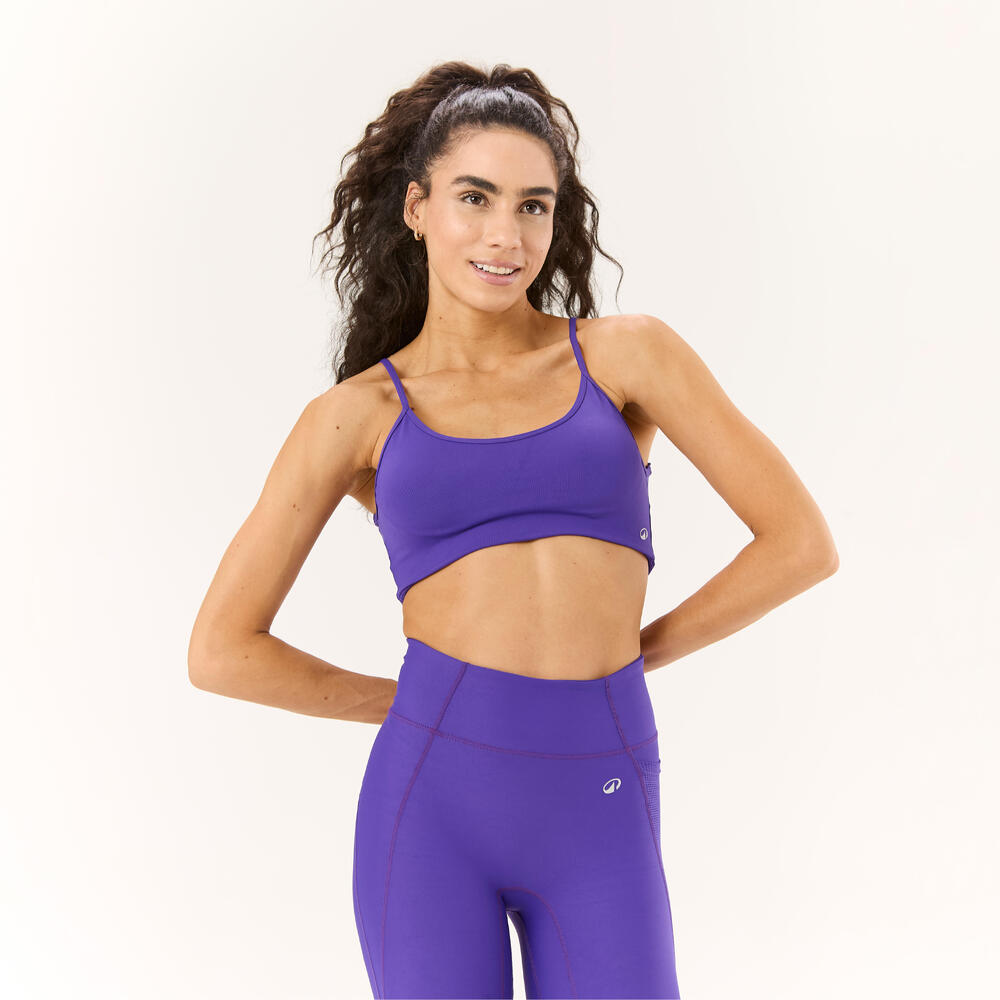 Top Feminino de Treino Slim Roxa