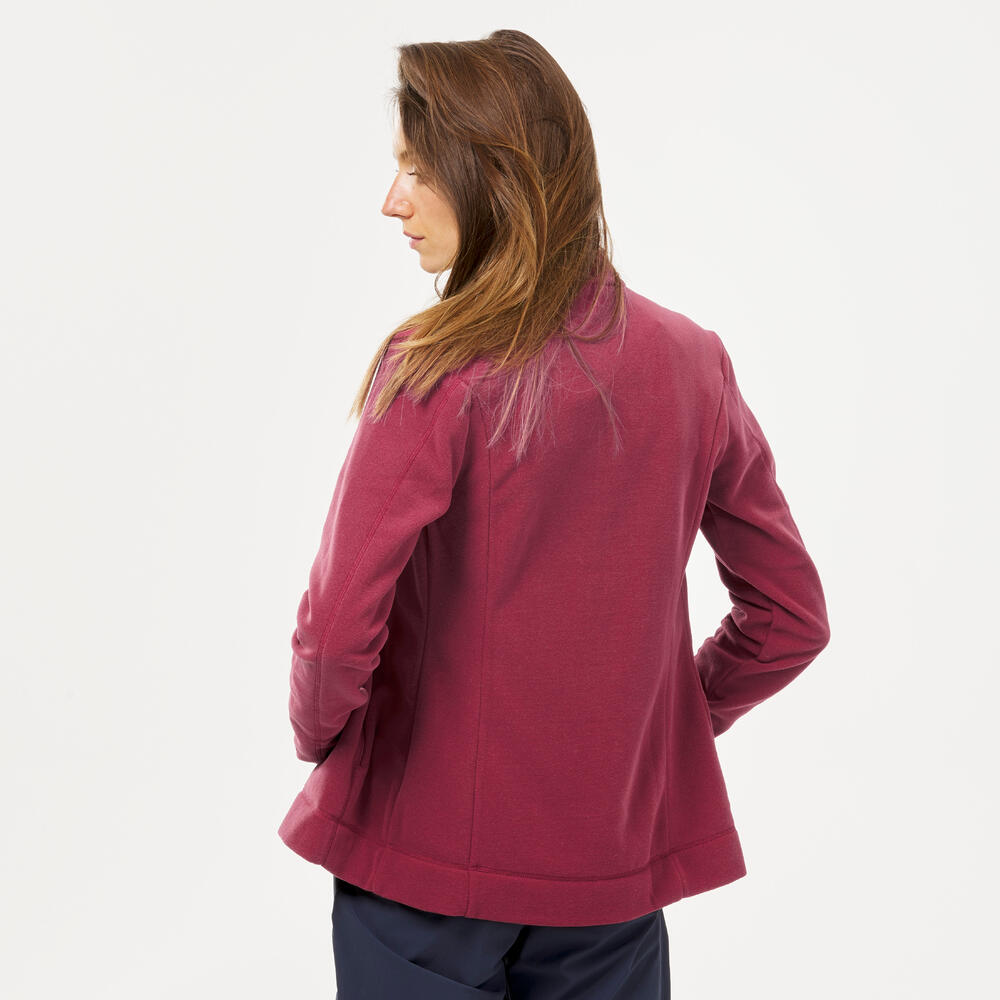 Encontraproduto.com.br - Blusa Feminina de Trilha Fleece Térmica com Zíper Quechua