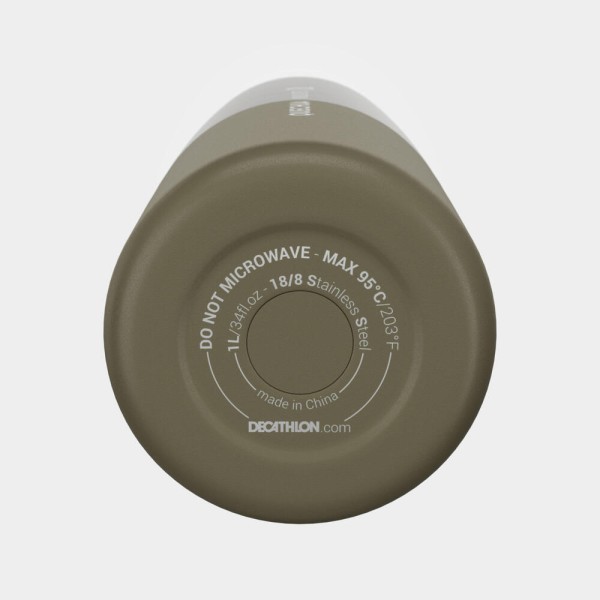 Encontraproduto.com.br - Garrafa De Trilha Isotermica Inox Mh500 800ml Quechua Cor Vermelho