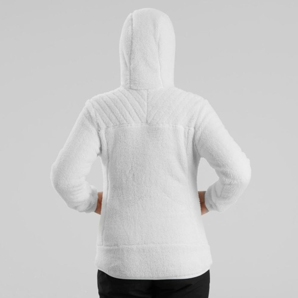 Encontraproduto.com.br - Blusa Feminina de Trilha Fleece de Pelinho com Capuz Quechua