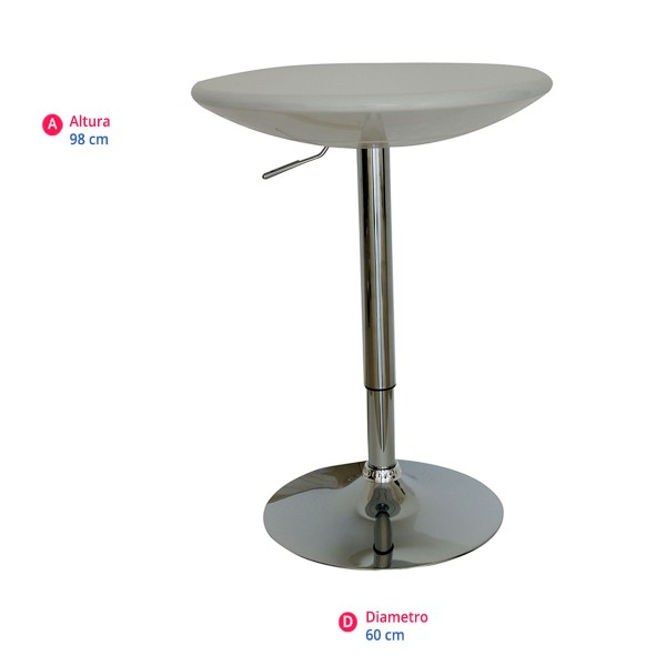Encontraproduto.com.br - Mesa Bar Redonda Branca Carrefour Home HO302828