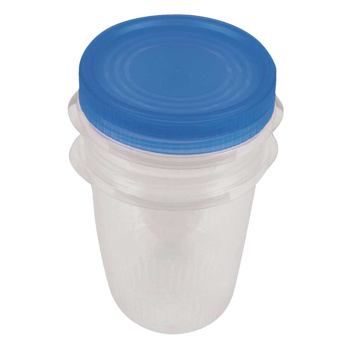 Conjunto de Potes Plásticos Rosca Carrefour2 Peças 1L HO190739