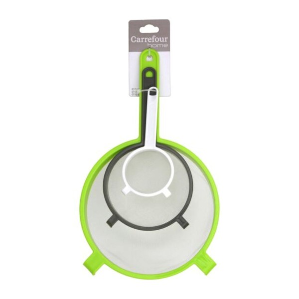 Encontraproduto.com.br - Conjunto Peneiras Multiuso HO205053 Carrefour 3 Unidades