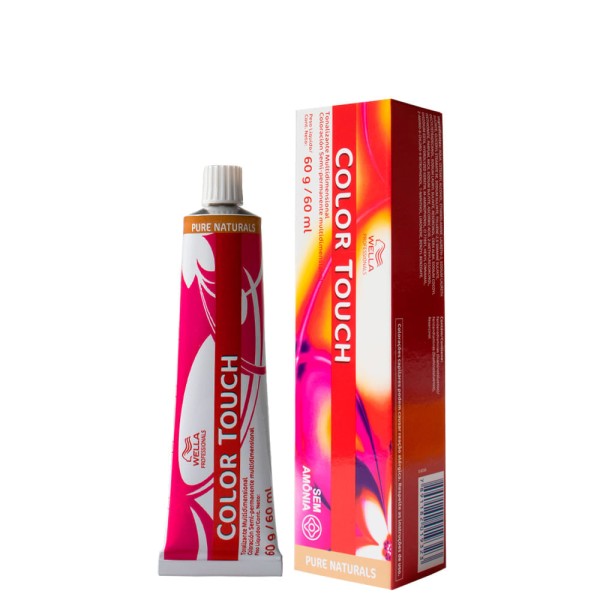 Encontraproduto.com.br - Tonalizante Wella Professionals Color Touch Pure Naturals 9/75 Louro Claríssimo Marrom Cajú 60 g