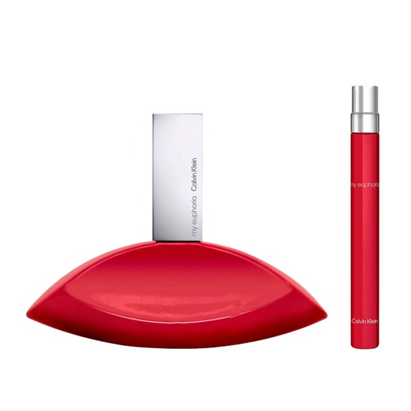Encontraproduto.com.br - Calvin Klein Kit My Euphoria Eau de Toilette - Perfume Feminino 100ml + 10ml