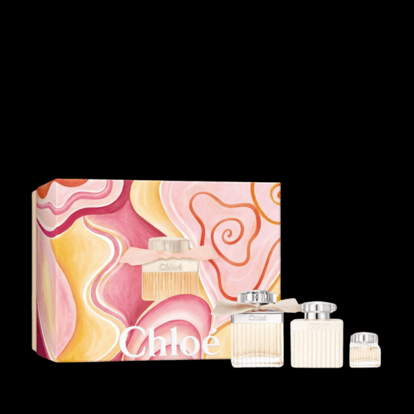 Encontraproduto.com.br - Kit Coffret Signature Chloé Edp 75ml + Body Lotion Chloé Signature 100ml + Mini Chloé Signature 5ml