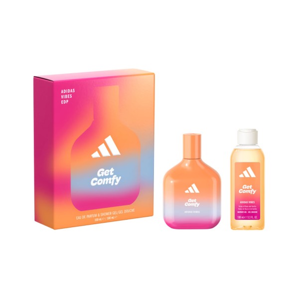 Encontraproduto.com.br - Kit Perfume Adidas Vibes Get Comfy Eau De Parfum 100ml + Shower Gel 100ml