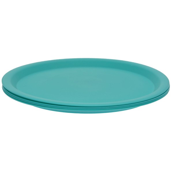 Encontraproduto.com.br - O Conjunto de Pratos de Plástico 24cm Carrefour HO75708 com 4 Peças é perfeito para servir diversos tipos de alimentos, como saladas, frutas, doces entre outros.