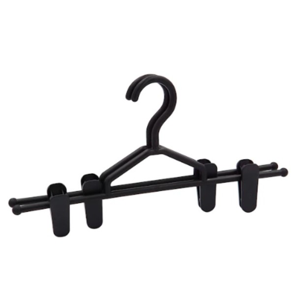 Encontraproduto.com.br - Conjunto de Cabide para Saia Plástico Carrefour 2 Peças Preto
