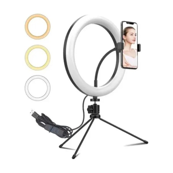 Encontraproduto.com.br - Ring Light Cretech com Suporte D30105 20 cm