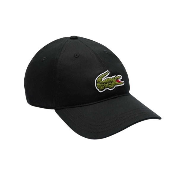 Boné Lacoste Leve Big Croc Unissex - Preto