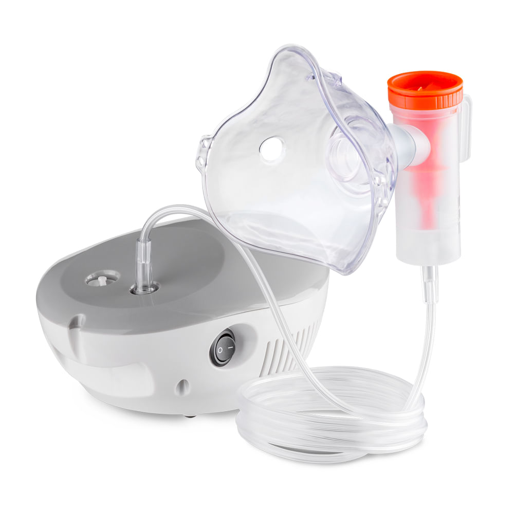 Encontraproduto.com.br - Inalador Compressor NebEasy Multilaser Saúde - HC267OUT [Reembalado]