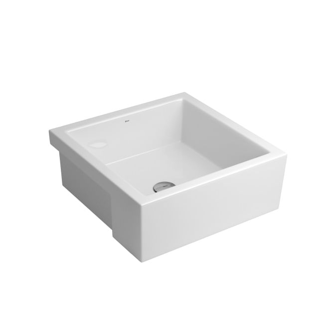 Cuba Semiencaixe Quadrada 42cm Branco Gelo Deca