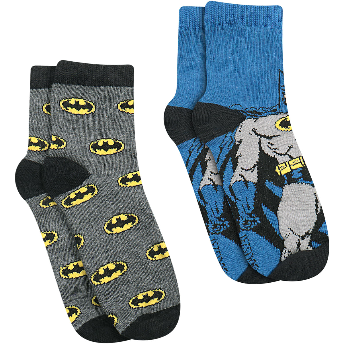 Kit Meia Soquete Infantil Batman Sortido - Warner