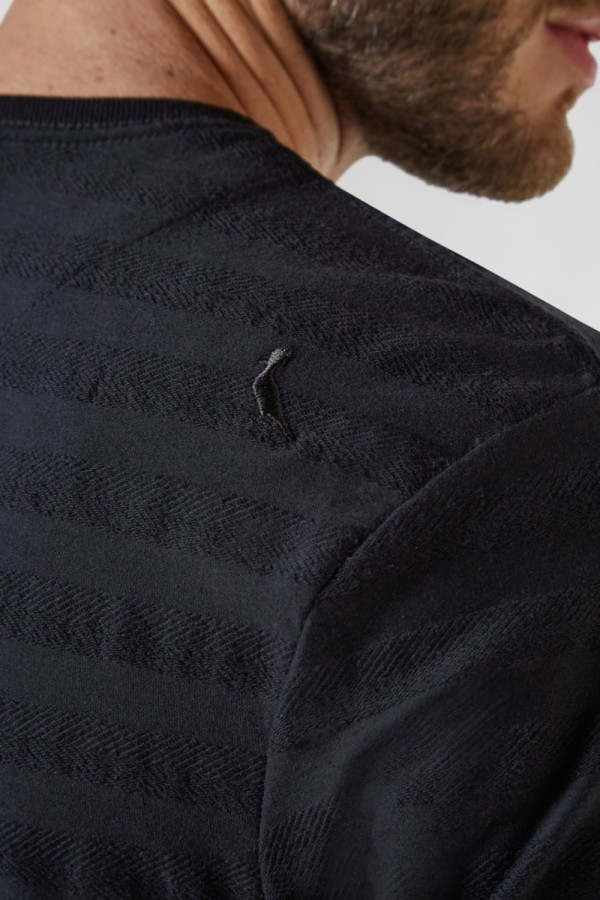 Encontraproduto.com.br - CAMISETA LONG LISTRA TEXTURA RESERVA