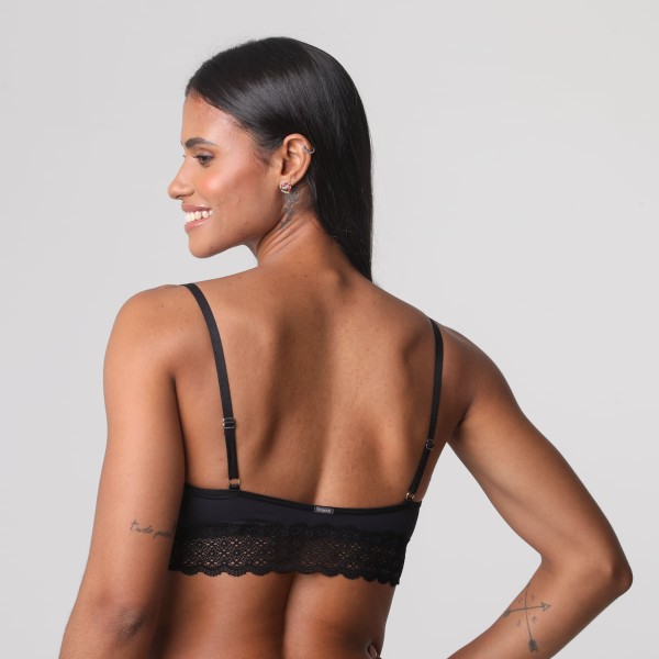 Encontraproduto.com.br - Sutiã Bonjuor Renda Preto