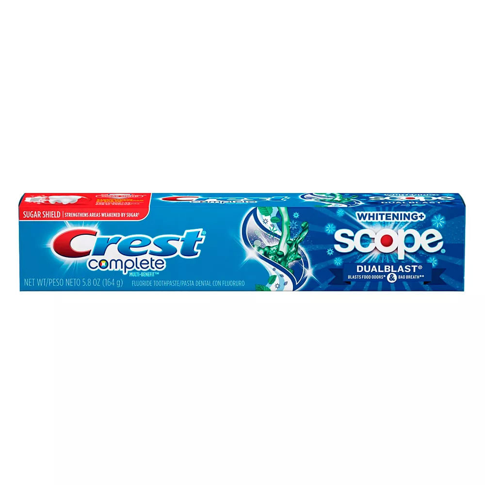 Creme Dental Crest Complete Scope Dualblast Mint 164g