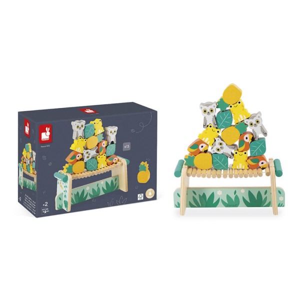 Encontraproduto.com.br - Brinquedo Infantil Educativo - Empilha Animais - 15 Peças - Maped