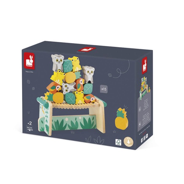 Encontraproduto.com.br - Brinquedo Infantil Educativo - Empilha Animais - 15 Peças - Maped