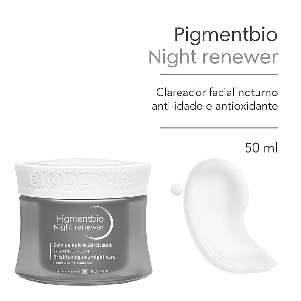 Encontraproduto.com.br - Clareador Noturno Pigmentbio Night Renewer Bioderma Com 50ml