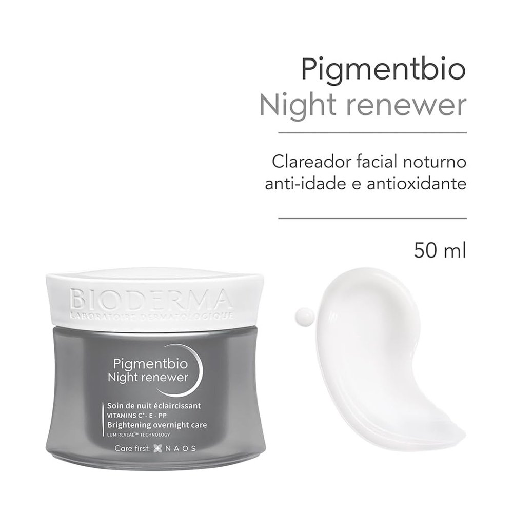 Encontraproduto.com.br - Clareador Noturno Pigmentbio Night Renewer Bioderma Com 50ml