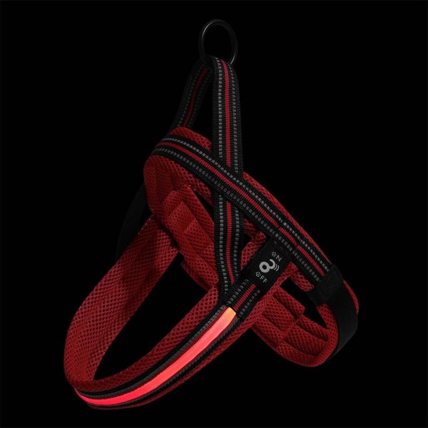 Encontraproduto.com.br - Peitoral LED 3 Funções Vermelho Tam. P Mimo - PP329OUT [Reembalado]