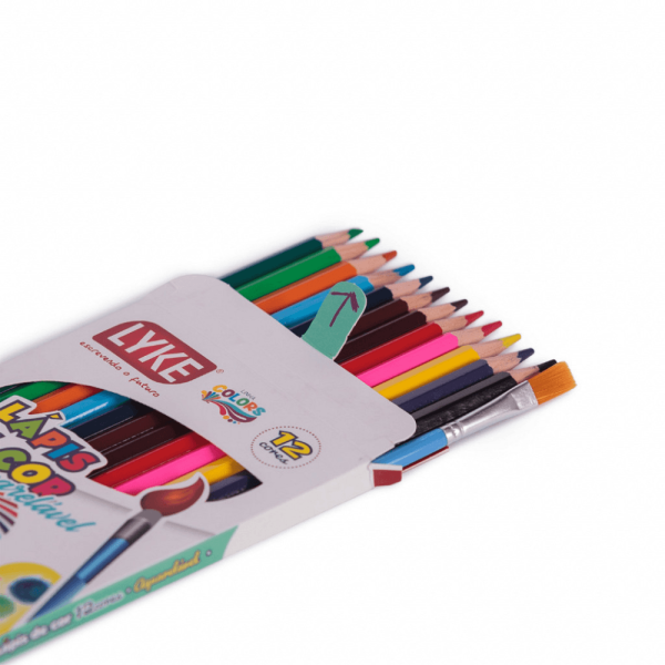 Encontraproduto.com.br - Lápis de Cor Aquarelável 12 cores - LYKE