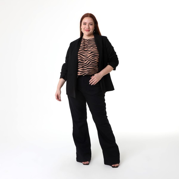 Encontraproduto.com.br - Blazer Franzida Preto - Viva Plus