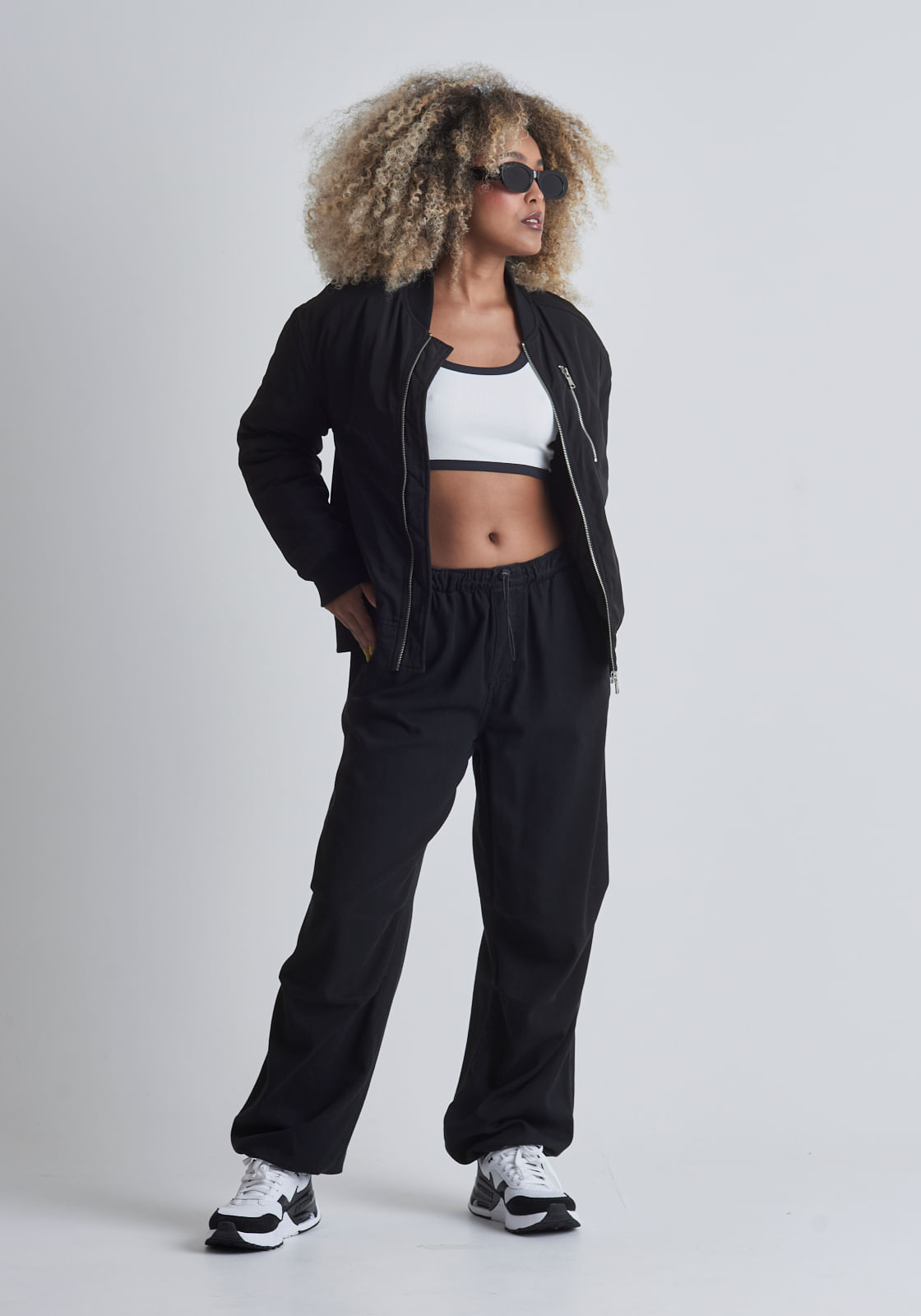 Casaco bomber preto