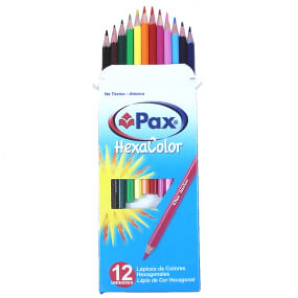 Lápis de Cor Pax Hexagonal 12 Cores - CANSON