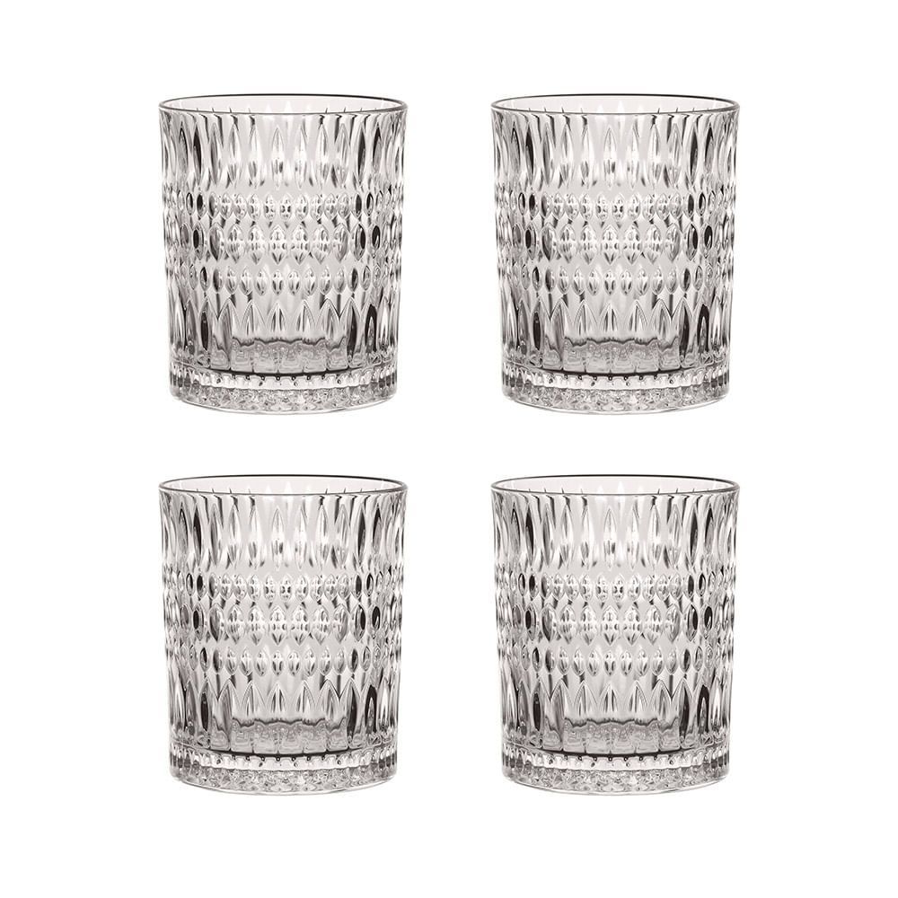 Encontraproduto.com.br - 4 Copos Baixos Ethno em Vidro Cristal 294ml Nachtmann