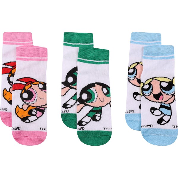 Encontraproduto.com.br - Kit 3 Meias Super Poderosas Sortido - Warner