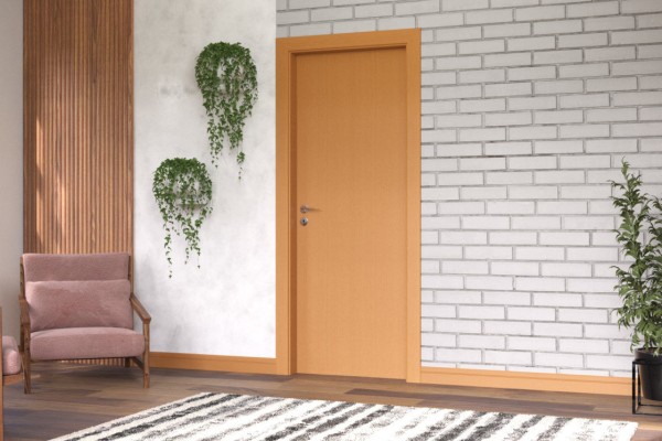Encontraproduto.com.br - kit porta de madeira curupixa lisa 70x210x11 dalcomad