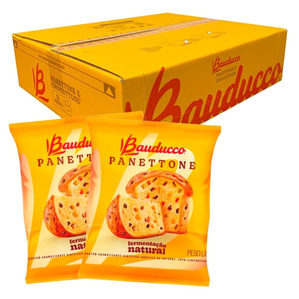 Encontraproduto.com.br - Mini Panettone Flowpack Frutas Cristalizadas 80g c/25 - Bauducco