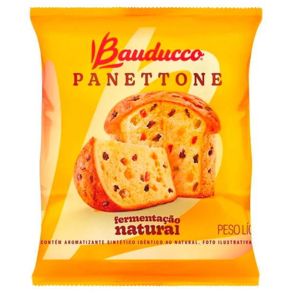Encontraproduto.com.br - Mini Panettone Flowpack Frutas Cristalizadas 80g c/25 - Bauducco